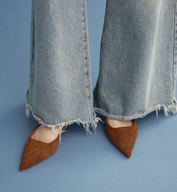  「フェイクスウェードミュール」|パンプス|