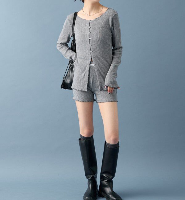  「起毛リブボタンカーディガン」|Tシャツ・カットソー|