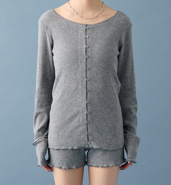  「起毛リブボタンカーディガン」|Tシャツ・カットソー|