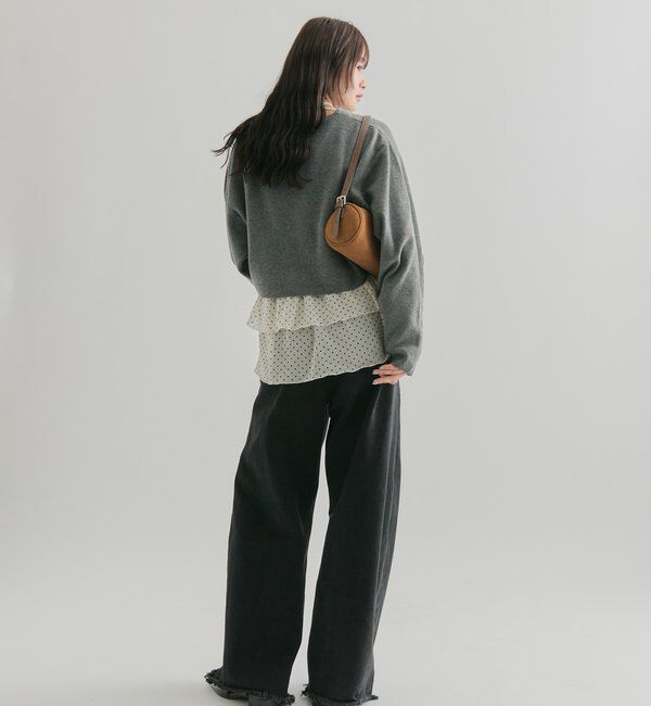  「Vボタンカーディガン」|カーディガン|