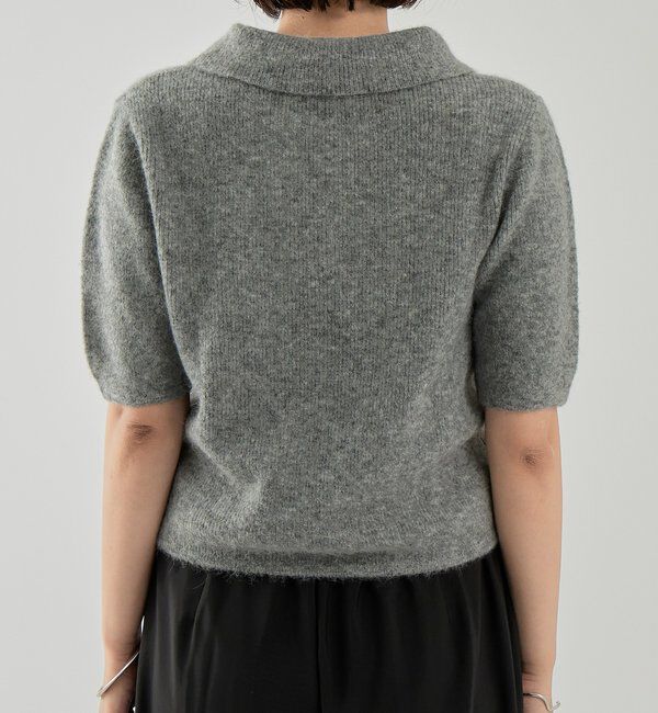  「衿付き半袖ニット」|ニット・セーター|