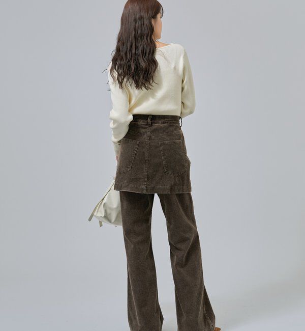  「オフショルリブニット」|ニット・セーター|