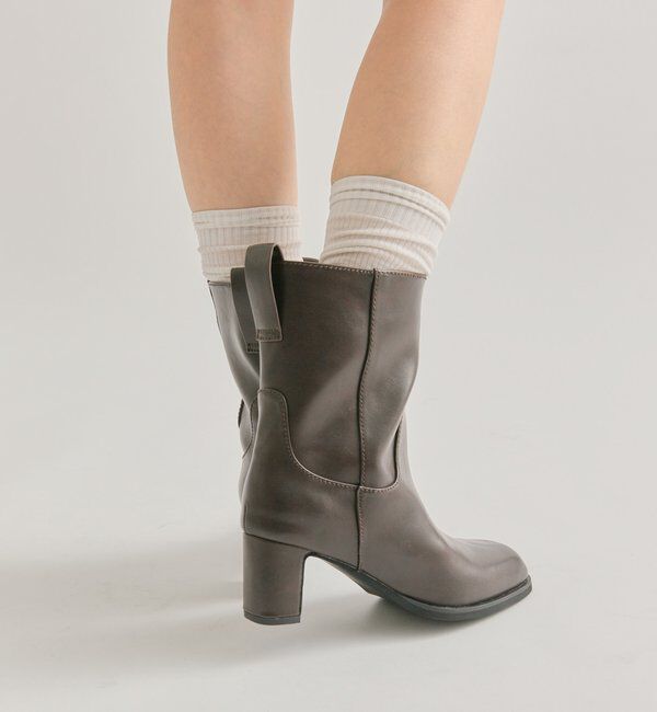  「ヒールミドルブーツ」|ロングブーツ|