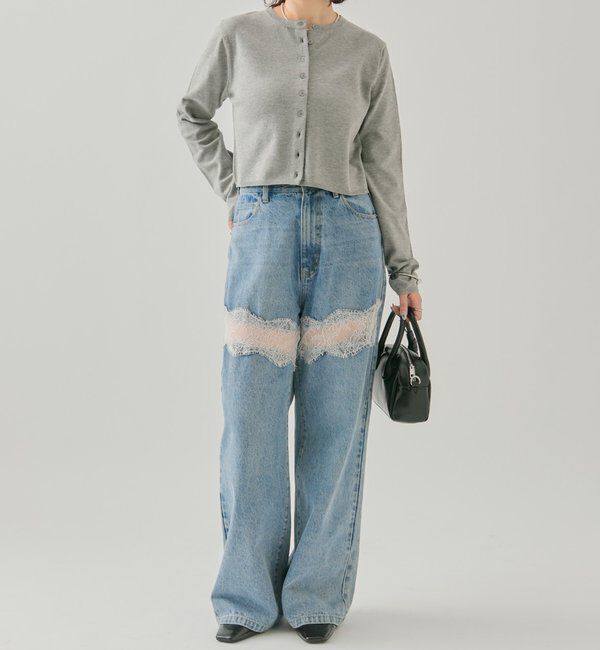  「チビボタン長袖カーディガン」|カーディガン|