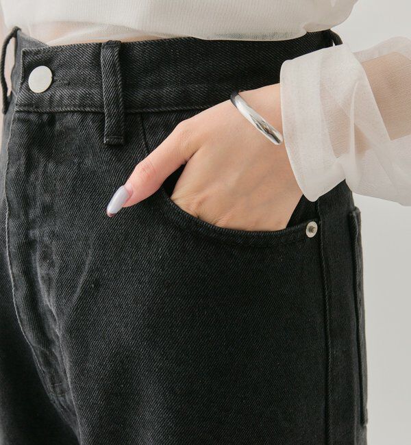  「レース切替デニム」|デニム|