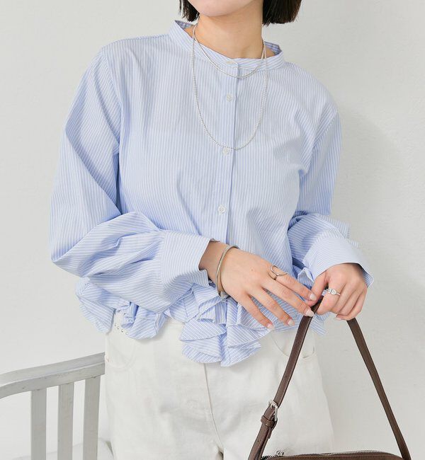  「ウェーブフリルブラウス」|シャツ・ブラウス|