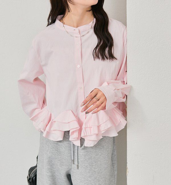  「ウェーブフリルブラウス」|シャツ・ブラウス|