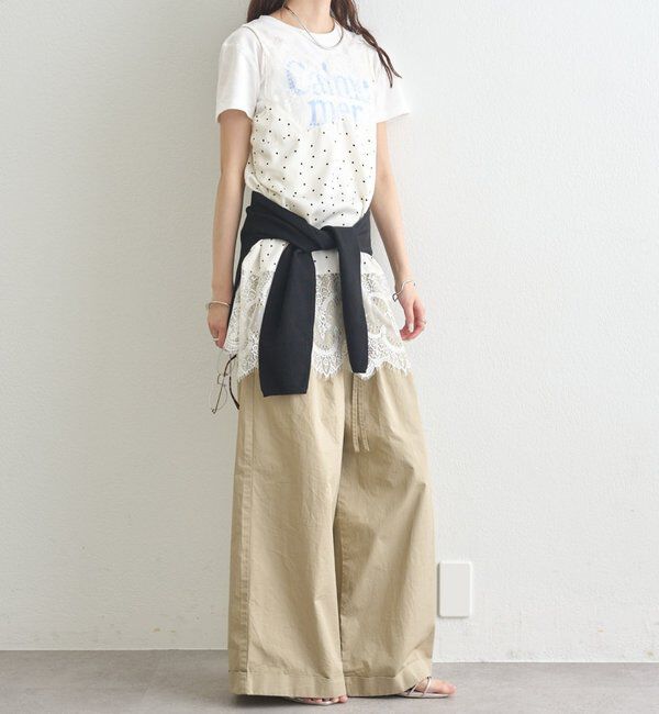  「レースサテンキャミソール」|シャツ・ブラウス|