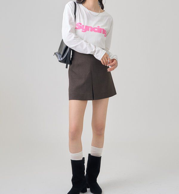  「ロゴチビロングTシャツ」|Tシャツ・カットソー|