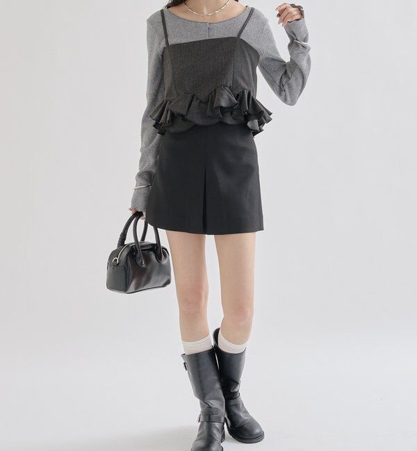  「ウェーブフリルビスチェ」|シャツ・ブラウス|