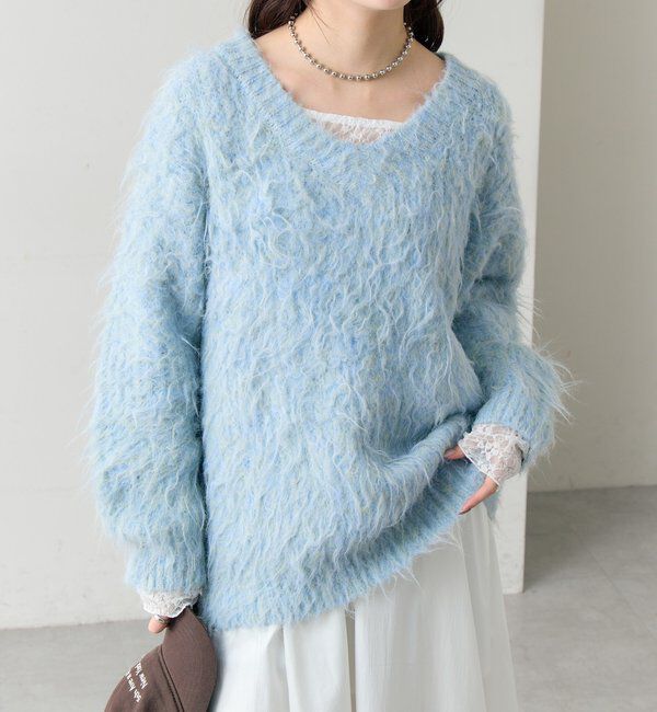  「ふわふわシャギーニット」|ニット・セーター|