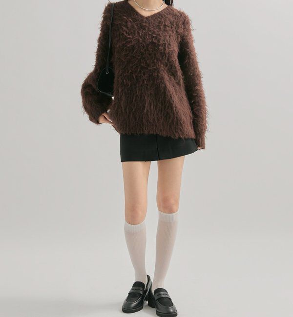  「ふわふわシャギーニット」|ニット・セーター|