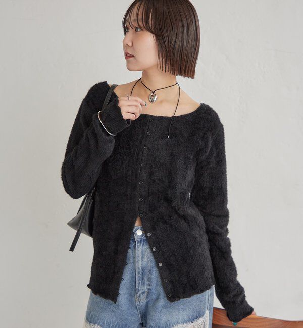  「シャギーリブカーディガン」|Tシャツ・カットソー|