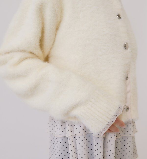  「ミンクライクジャケットカーディガン」|カーディガン|