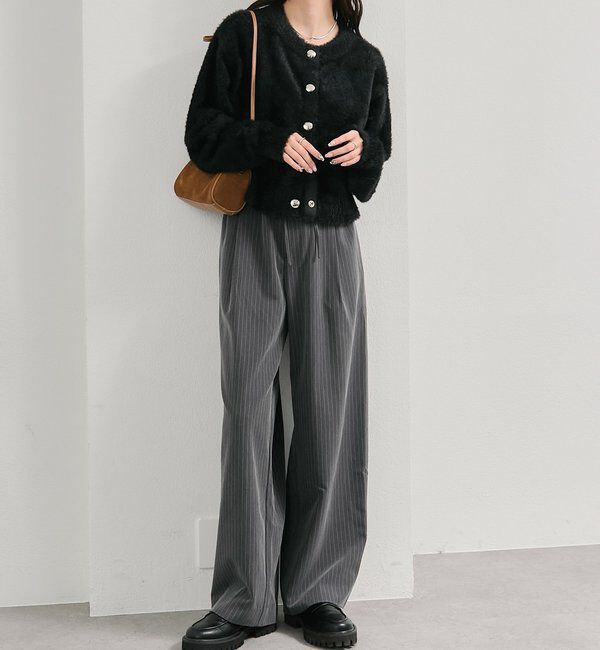  「ミンクライクジャケットカーディガン」|カーディガン|