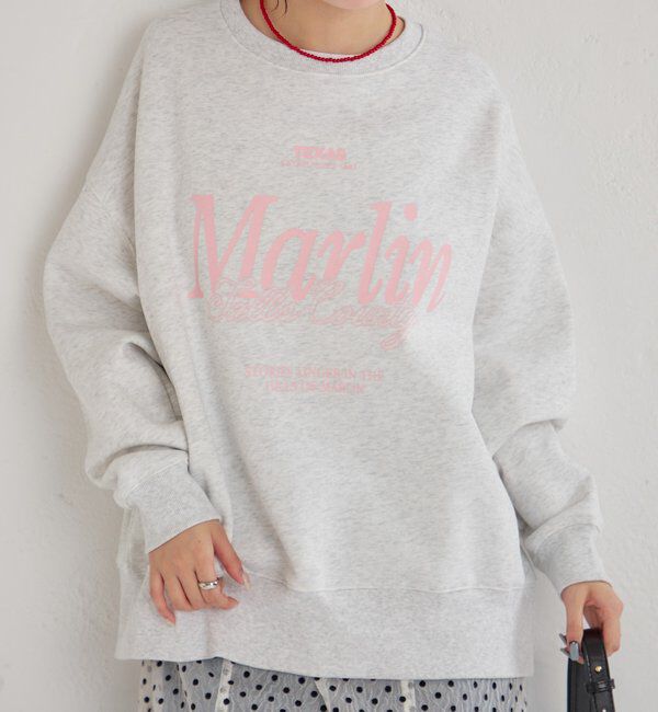  「裏起毛ロゴスウェット」|パーカー|ライトグレー