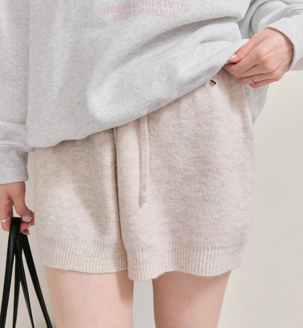  「プレート付きニットパンツ」|チノ|