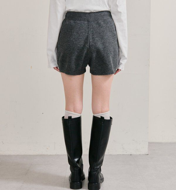  「プレート付きニットパンツ」|チノ|