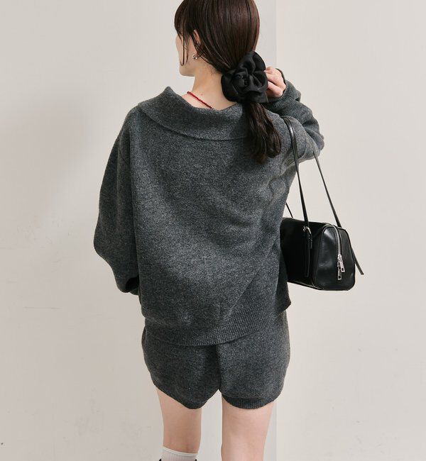  「プレート付きニットパンツ」|チノ|