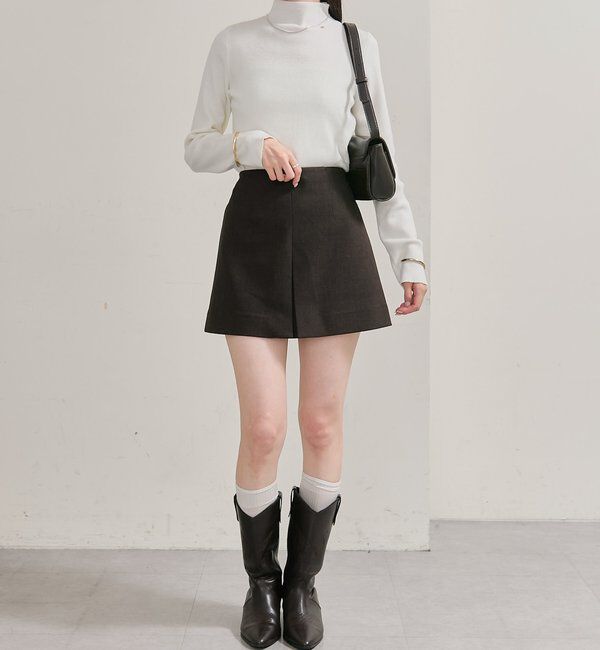  「プレート付きハイネックニット」|ニット・セーター|