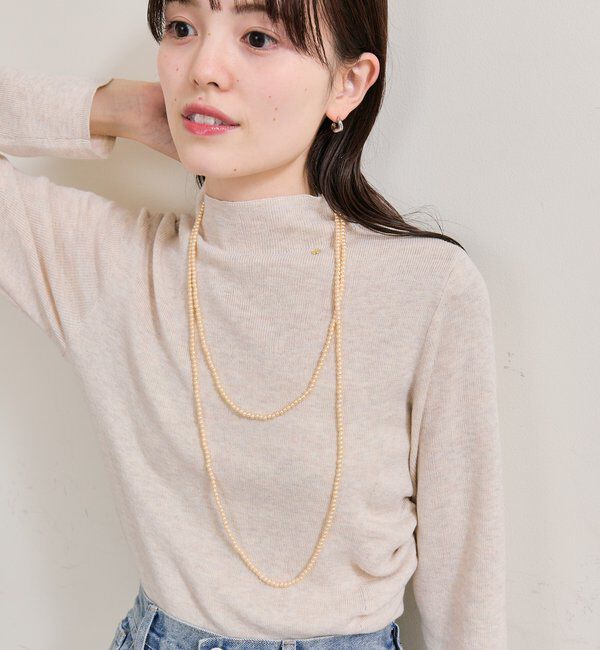  「プレート付きハイネックニット」|ニット・セーター|