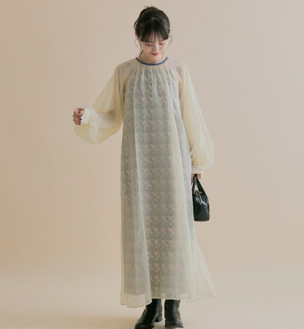  「[森川企画]シアーレイヤード ワンピースSET」|ワンピース|