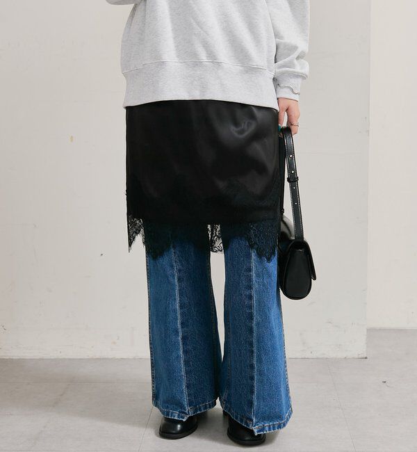  「裾レースマルチスカート」|スカート|