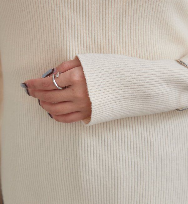  「スクエアネックリブニット」|ニット・セーター|