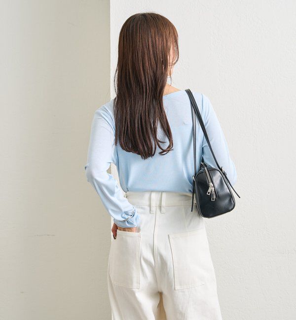  「裾ギャザーシアーロンＴ」|Tシャツ・カットソー|