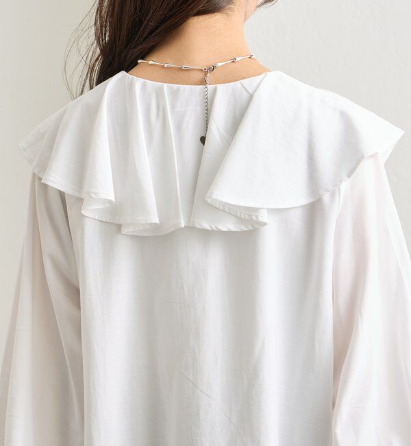  「ラッフルカラーブラウス」|シャツ・ブラウス|