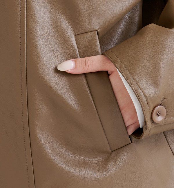  「レザーシャツジャケット」|ブルゾン・スタジャン|