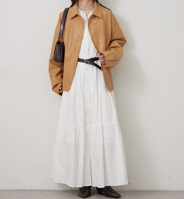  「レザーシャツジャケット」|ブルゾン・スタジャン|