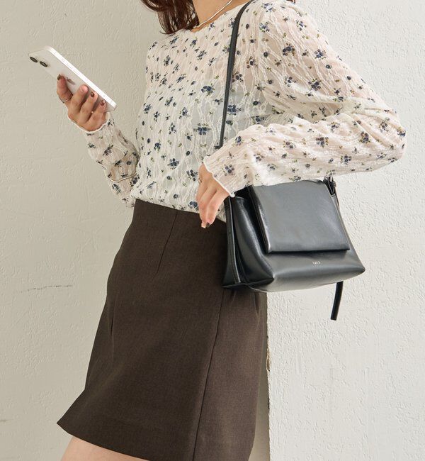  「レース花柄シアーロンT」|Tシャツ・カットソー|