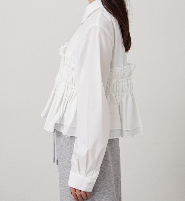  「シャーリングティアード ブラウス」|シャツ・ブラウス|