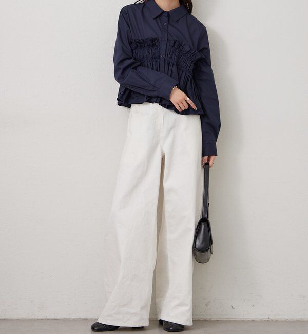  「シャーリングティアード ブラウス」|シャツ・ブラウス|