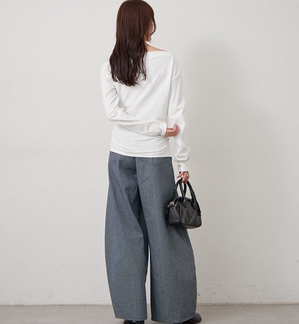  「オフショルヘム カットソー」|Tシャツ・カットソー|