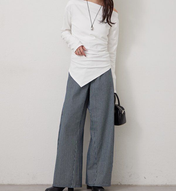  「オフショルヘム カットソー」|Tシャツ・カットソー|