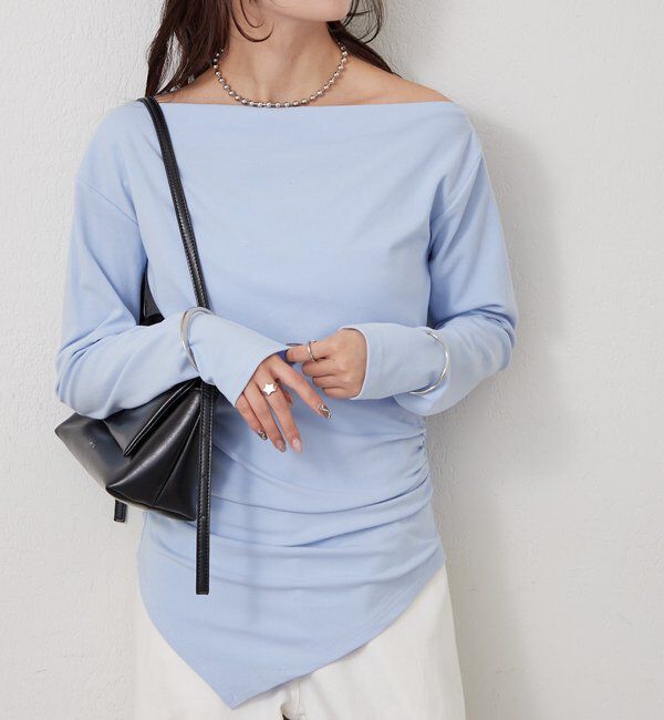  「オフショルヘム カットソー」|Tシャツ・カットソー|