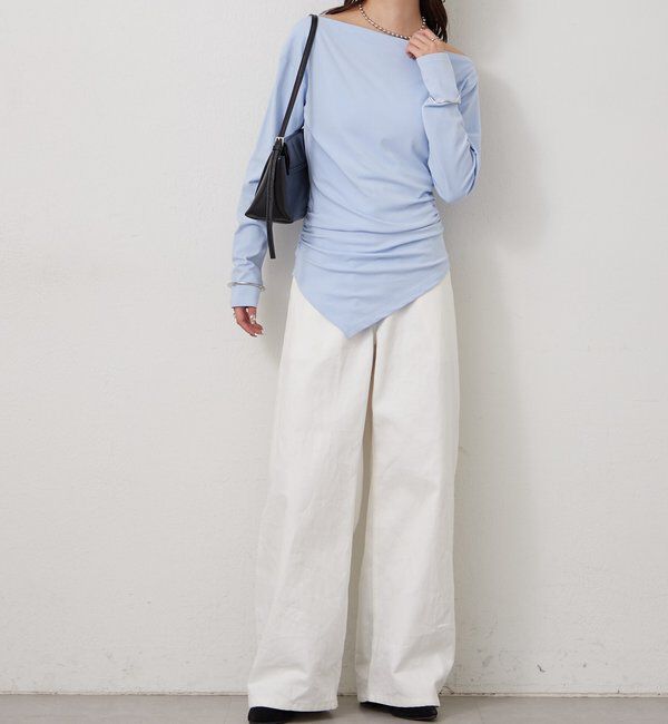  「オフショルヘム カットソー」|Tシャツ・カットソー|