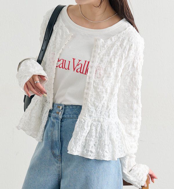  「シャーリングペプラム TOPS」|シャツ・ブラウス|