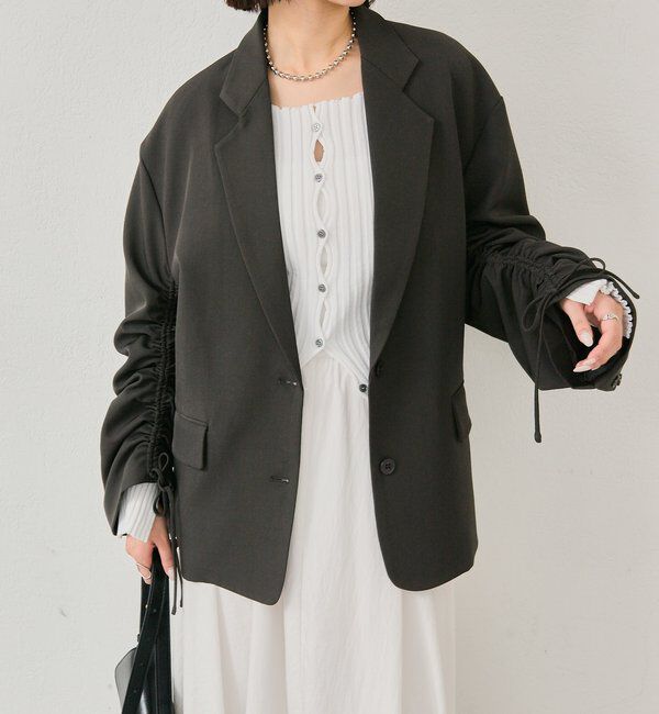  「ドロストスリーブテーラードジャケット」|テーラードジャケット|