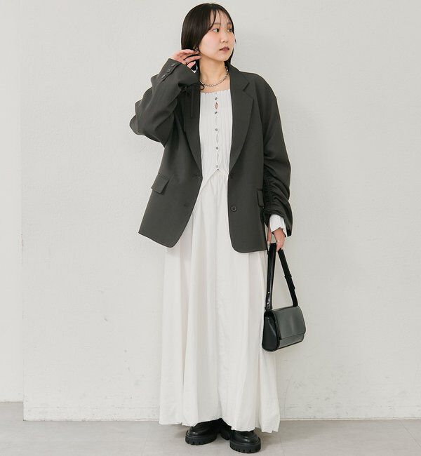  「ドロストスリーブテーラードジャケット」|テーラードジャケット|