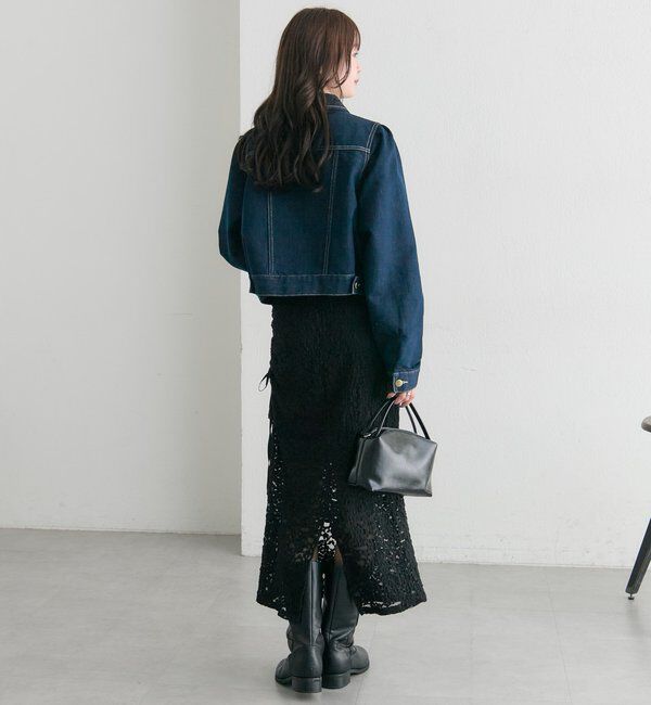  「【@sktnnm企画】金ボタンデニムパフジャケット」|ブルゾン・スタジャン|