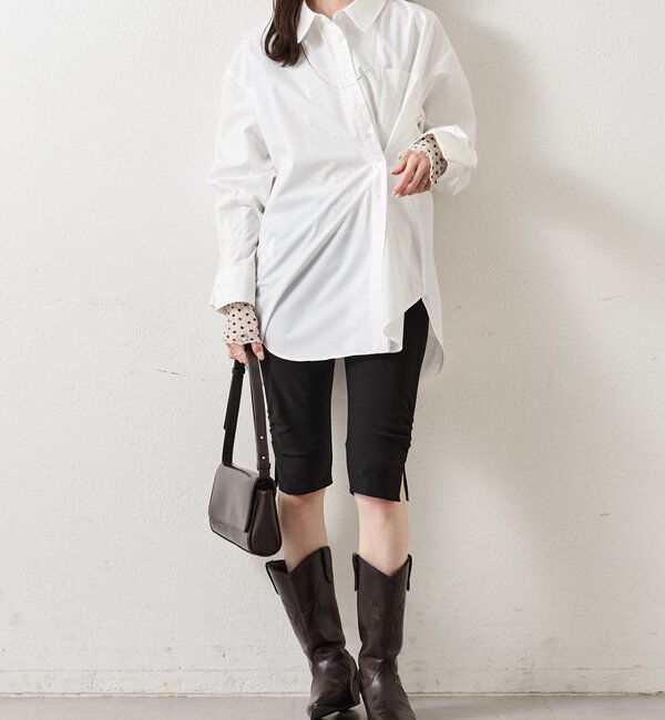  「ボタンレイヤードBIGシャツ」|シャツ・ブラウス|