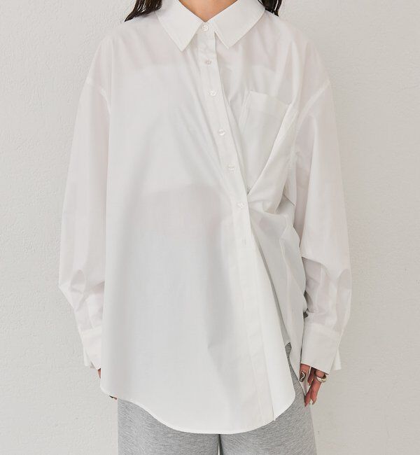  「ボタンレイヤードBIGシャツ」|シャツ・ブラウス|