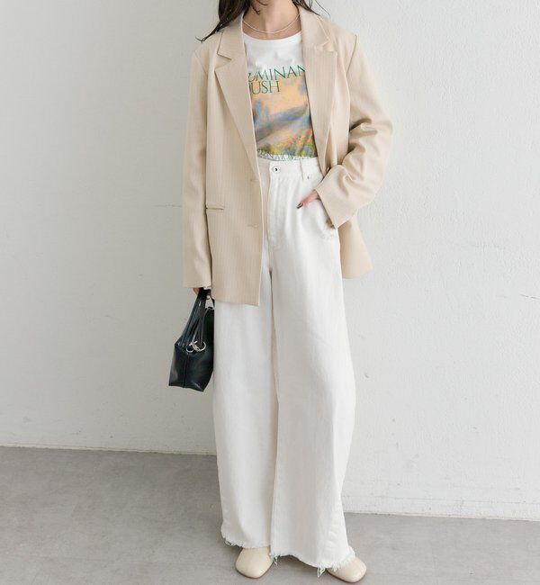  「ストライプテーラードジャケット」|テーラードジャケット|