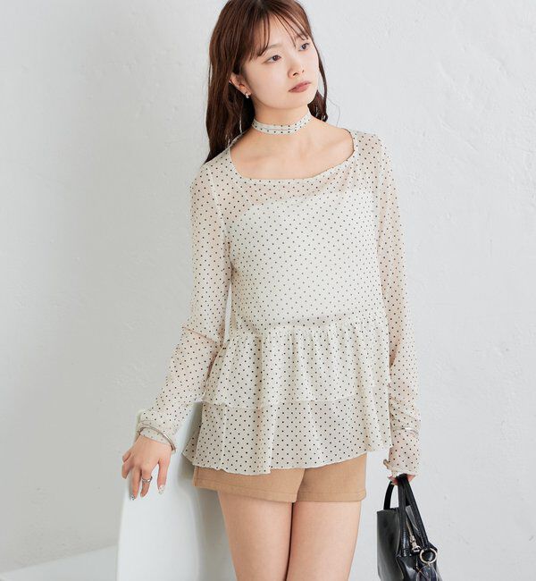  「26SSドットティアードプルオーバー」|Tシャツ・カットソー|