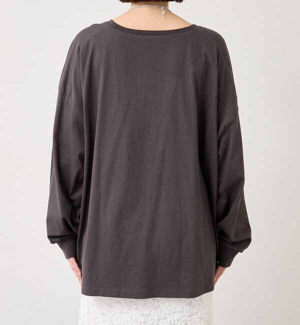  「配色BIGロゴロングTシャツ」|Tシャツ・カットソー|