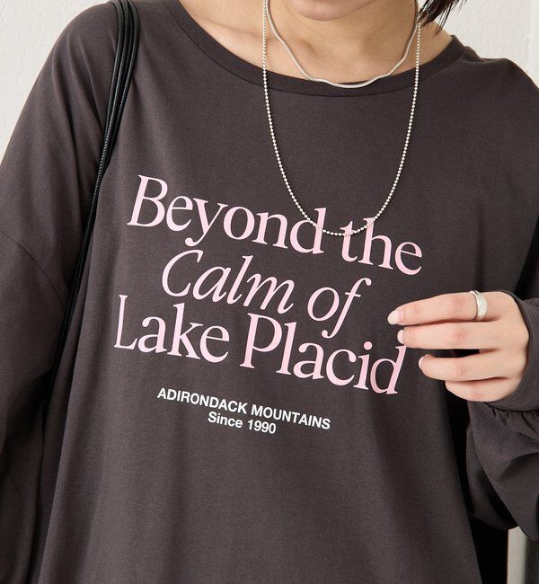  「配色BIGロゴロングTシャツ」|Tシャツ・カットソー|