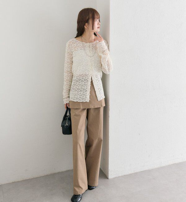  「フラワーカットレースカーディガン」|Tシャツ・カットソー|